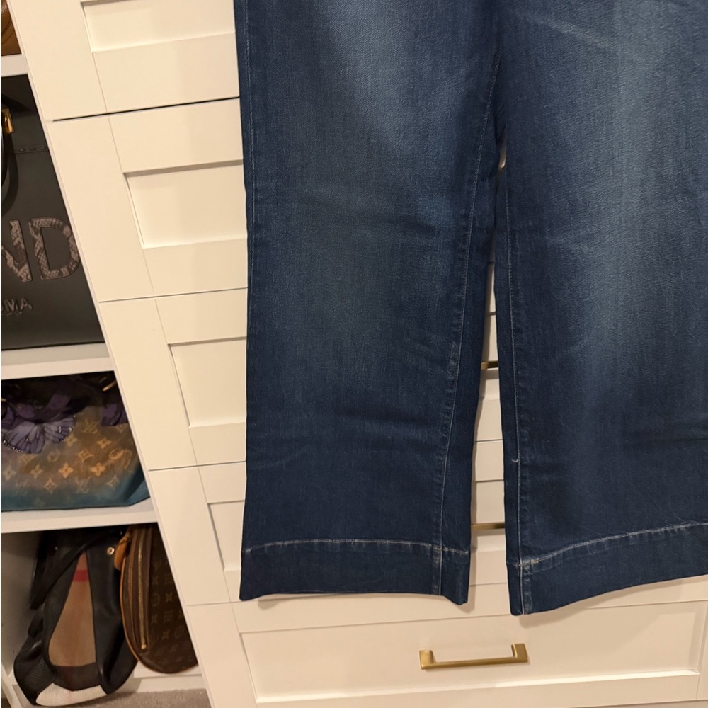 J. Crew Women's Wide-Leg Jeans in Indigo Blue - Picture 3 of 7